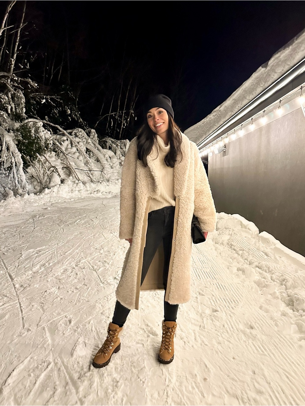 IRO Cream Teddy Long Coat